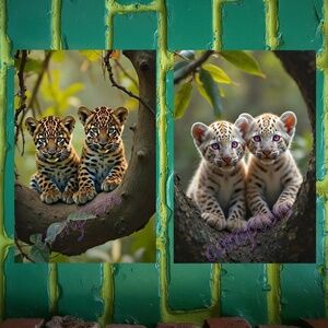 JAGUAR Mutant Cubs 13” x 19” Fine Art Prints - Only Six Sets made